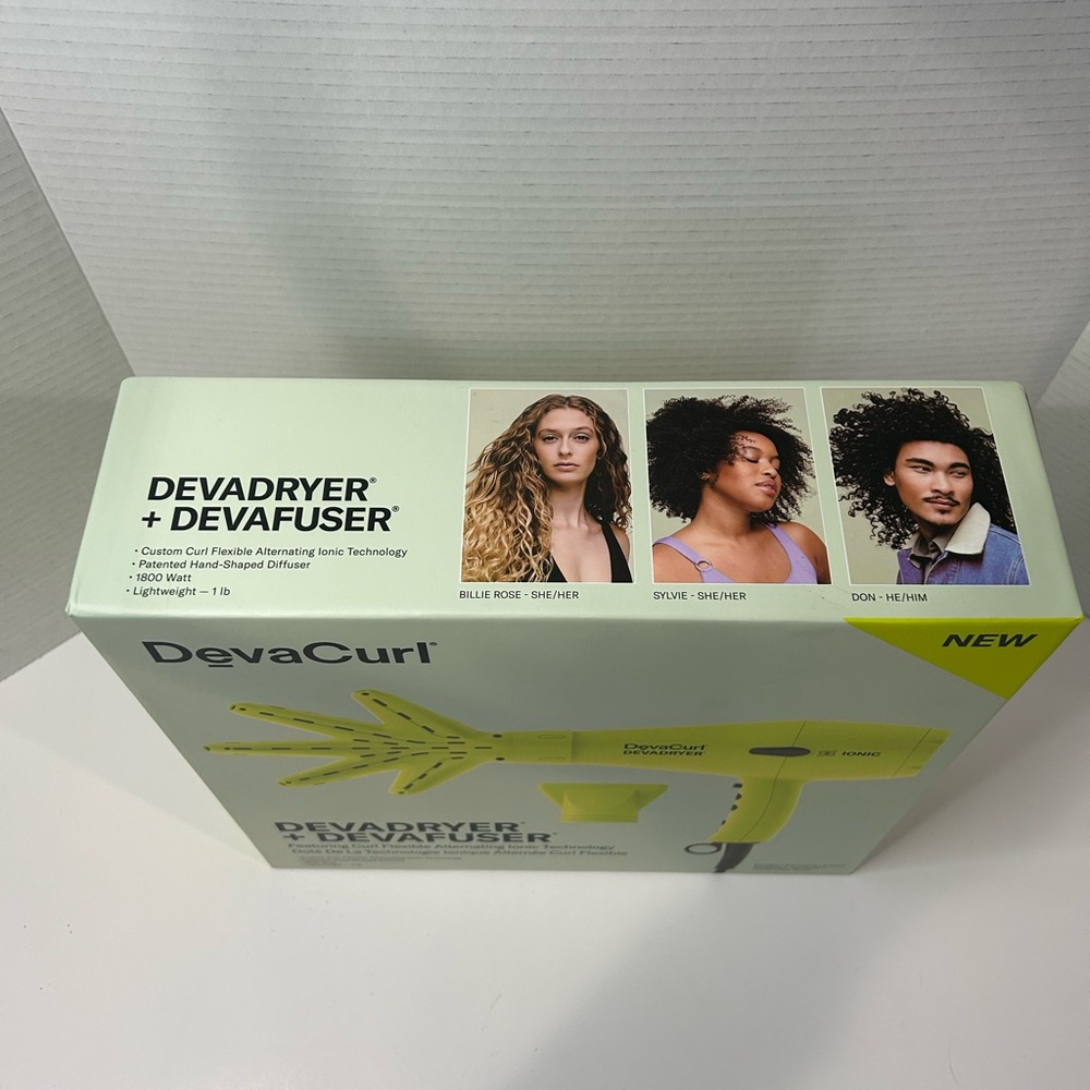 DevaCurl DevaDryer + DevaFuser Professional Ionic Blow Dryer New In Box - Picture 5 of 5